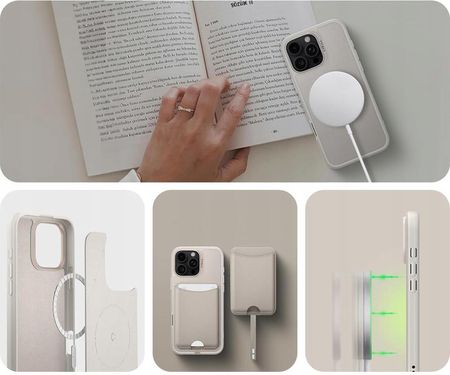 Spigen Etui Cyrill Kajuk Mag Do Magsafe Iphone 16 Pro Max Beżowe - zdjęcie 6