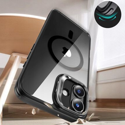 Esr Etui Classic Hybrid Kickstand Halolock Magsafe Tempered Glass Do Apple Iphone 16 Plus Przezroczysto Czarny - zdjęcie 6