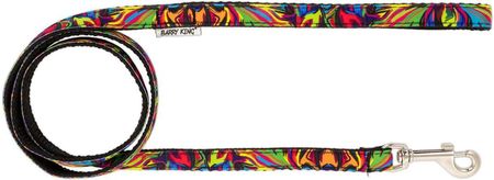 Barry King Smycz Dla Psa Czarna Wzór Picasso Taśma Polipropylenowa 25Mm 120Cm - zdjęcie 2