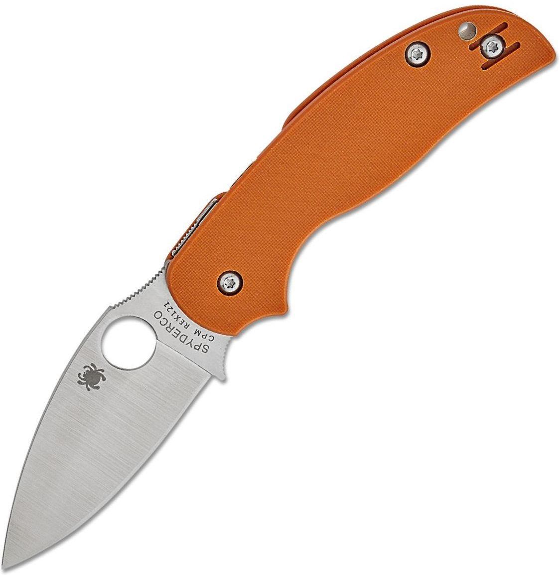 Zdjęcie Spyderco Inc. Nóż Składany Spyderco Sage 5 Burnt Orange G10 Satin Cpm Rex 121 C123Gborp - Grodzisk Mazowiecki
