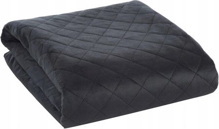 Eurofirany Narzuta Dekoracyjna Luiz 220X240 Czarna W Geometryczny Wzór - zdjęcie 3