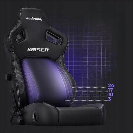 Anda Seat Kaiser 4 XL Czarny (skóra ekologiczna PVC) - zdjęcie 5