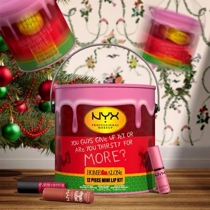 NYX Professional Makeup - Home Alone - 12 Piece Mini Lip Kit - Zestaw prezentowy 12 mini kosmetyków do makijażu ust - zdjęcie 4