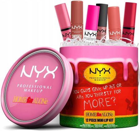 NYX Professional Makeup - Home Alone - 12 Piece Mini Lip Kit - Zestaw prezentowy 12 mini kosmetyków do makijażu ust - zdjęcie 3