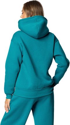 Bluza DK-K-B9 NEFTI BAWEŁNA GRUBA (kolor nefryt, rozmiar L) - zdjęcie 2