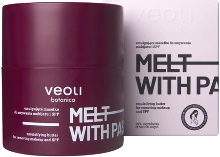 VEOLI Botanica - Melt With Passion - Emulgujące masełko do zmywania makijażu i SPF, 40g - zdjęcie 2