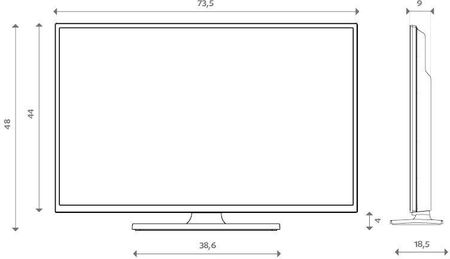 Telewizor DLED Hyundai FLM32TS349SMART 32 cale FHD - zdjęcie 3
