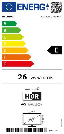 Telewizor DLED Hyundai FLM32TS349SMART 32 cale FHD - zdjęcie 4
