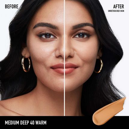 Bareminerals Barepro Podkład 24Hr Matte Comfort Liquid Foundation Mineral Spf20 30Ml Odcień Med. Deep 40 Warm - zdjęcie 2