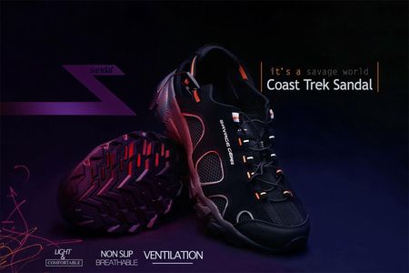 Savage Gear Buty Wędkarskie Coast Trek Sandal Black Ink 46 - zdjęcie 3