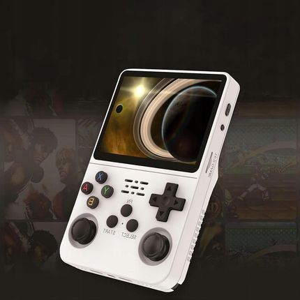 R36S Handheld, 3.5-inch IPS Screen, Linux System, 32G+128G - White - zdjęcie 5