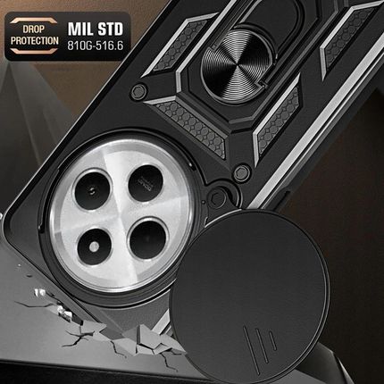 Tech-Protect Camshield Pro Do Xiaomi Redmi 14C Czarny - zdjęcie 2