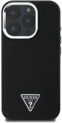Guess Guhmp16Xpgtspsk Iphone 16 Pro Max 6 3 Czarny Black Hardcase Grained Triangle Magsafe - zdjęcie 2