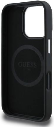 Guess Guhmp16Xpgtspsk Iphone 16 Pro Max 6 3 Czarny Black Hardcase Grained Triangle Magsafe - zdjęcie 3