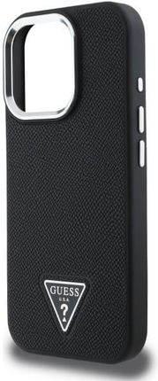 Guess Guhmp16Xpgtspsk Iphone 16 Pro Max 6 3 Czarny Black Hardcase Grained Triangle Magsafe - zdjęcie 4