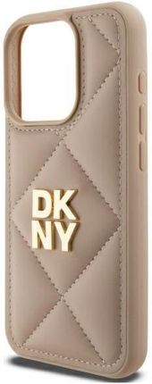 Dkny Dkhcp15Lpqdsle Iphone 15 Pro 6 1 Quot Beige Quilted Stack Logo - zdjęcie 3