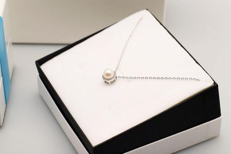 Staviori Srebrny naszyjnik NSC6239 - Cyrkonia - zdjęcie 2