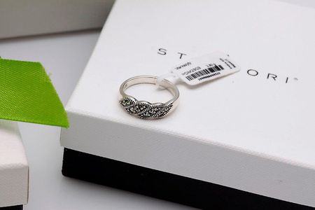 Staviori Srebrny pierścionek PDM2909 - Markazyty - zdjęcie 2