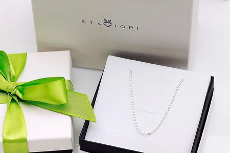 Staviori Srebrny Łańcuszek LSX0012 - zdjęcie 2