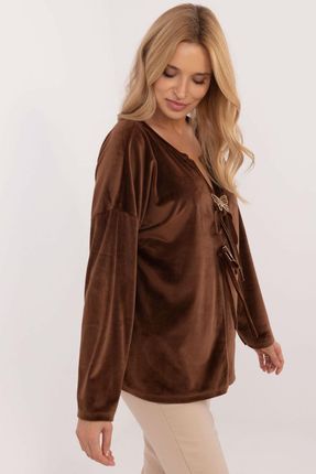 Bluzka Model DHJ-BZ-19916.03P Brown - Italy Moda - zdjęcie 2