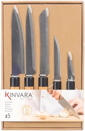 Kinvara Zestaw 5 noży kuchennych z bambusowymi trzonkami BAMY - zdjęcie 3