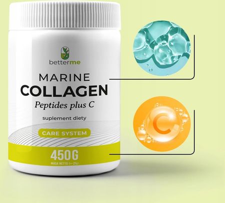 Kdf Betterme Marine Collagen Peptides Plus C Proszek 450g - zdjęcie 4