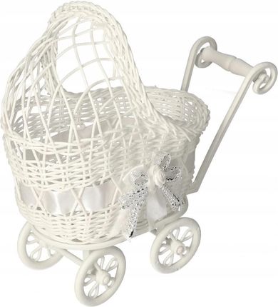 Deko Doniczka Osłonka Wózek Ozdoba Chrzest Urodziny 24cm - zdjęcie 3