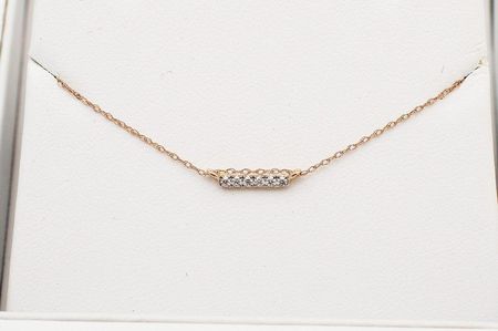 Złoty naszyjnik NRD5900 - Diament - zdjęcie 2