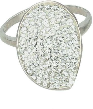 Diament Srebrny pierścionek damski 925 z kryształkami Swarovskiego - zdjęcie 3