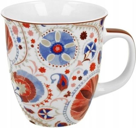 Duo Kubek Naresh Red Porcelana New Bone China Kwiaty 650Ml - zdjęcie 3