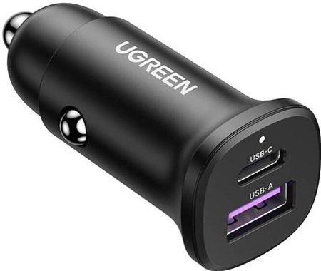 Ugreen EC305 USB-C + USB, 30W czarna - zdjęcie 2