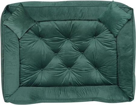 Aio Factory Legowisko Dla Psa Kojec 75X65cm Welur Ciemnozielony WEL7565ZIE - zdjęcie 3