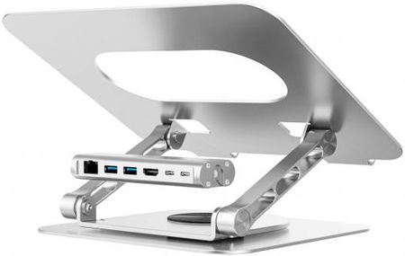 Podstawka pod laptop Unitek z odłączanym hubem USB-C HDMI 1,4, 4K PD 100W (D1109B01) - zdjęcie 2
