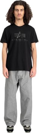 Alpha Industries T-shirt Basic Carbo 100501CB black/black - zdjęcie 2
