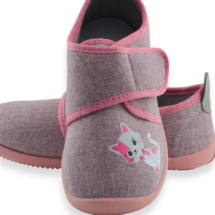 Kapcie na rzep dla dziewczynki Befado 902X/Y041 Softer Pudrowy Róż - zdjęcie 2