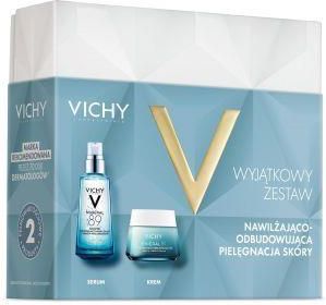 Vichy Mineral 89 Zestaw Booster wzmacniająco-nawilżający z kwasem hialuronowym, 50 ml + Krem nawilżająco-odbudowujący bogata konsystencja, 50 ml - zdjęcie 2