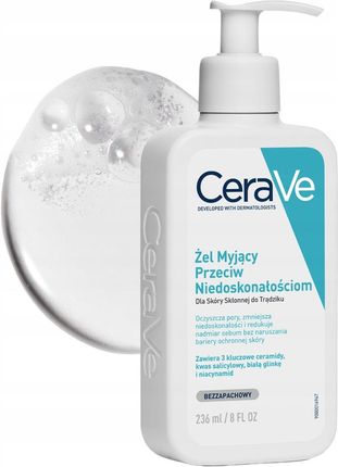 CeraVe Zestaw Nawilżający Krem do Twarzy 52ml, Żel Myjący 236 ml - zdjęcie 4