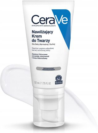 CeraVe Zestaw Nawilżający Krem do Twarzy 52ml, Żel Myjący 236 ml - zdjęcie 3