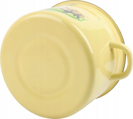 Garnek emaliowany zdobiony Dzik 22 cm 12 l - zdjęcie 6