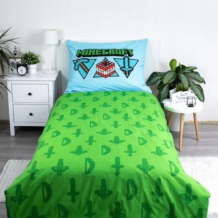 Jerry Fabrics Pościel Dziecięca Minecraft Lets Play Rozmiar 140X200Cm - zdjęcie 4