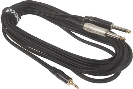Bespeco ROCKIT Interlink Cable Jack 3,5 TRS - 2x Jack Mono 5 m - zdjęcie 2