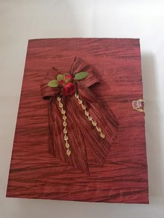 Gama Ewa Kraszek Księga Wpisu Gości Weselnych Duża Bordo - zdjęcie 2