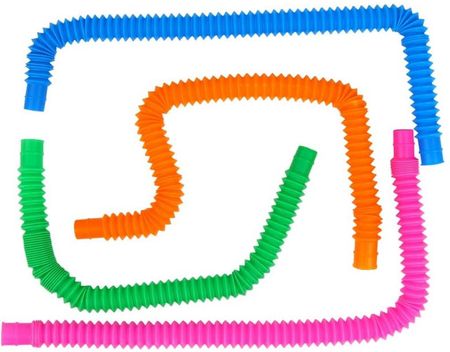 Rurki Pop Tube Sensoryczne Rury Gniotki Antystresowe Zabawka Zestaw 7 sztuk - zdjęcie 6