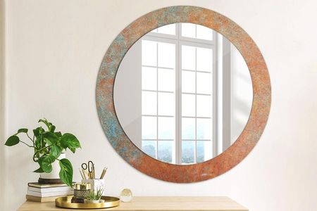 Tulup Rdzawy Metal Lustro Dekoracyjne Okrągłe Fi 70 Cm - zdjęcie 2