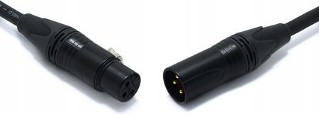 Kabel Mikrofonowy M5 Xlr 3 Pin Klotz Neutrik 1.5M Canon Męski Żeński - zdjęcie 3