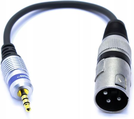 Adapter Wtyk Xlr Męski 3 Pin Wtyk Mini Jack 3.5 Trrs 4 Polowy Mikrofon - zdjęcie 2