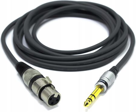 Kabel Xlr Żeński Jack 6.3 Trs 15m Vitalco Mikrofonowy Stereo Symetryczny - zdjęcie 2