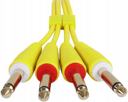 Udg Ultimate Audio Cable Set 1/4'' Jack 1/4'' Jack Yellow Straight 1,5m - zdjęcie 2