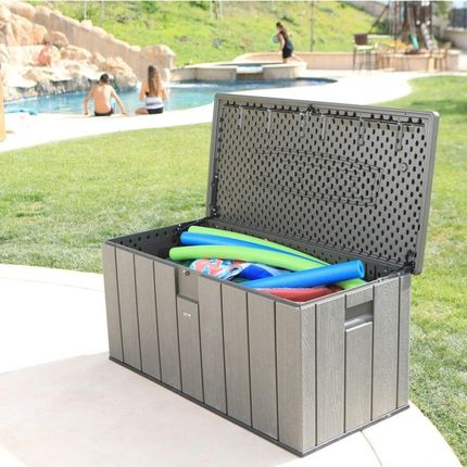 Lifetime Skrzynia Zewnętrzna Brązowy 570 L 150x69x72cm Stal Plastikowy - zdjęcie 2