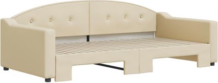 Dkd Home Decor Łóżko Rozkładane Kremowe 100X200 Cm Tkanina - zdjęcie 2